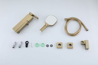 Смеситель для ванны Gappo G3217-3 золотой сатин